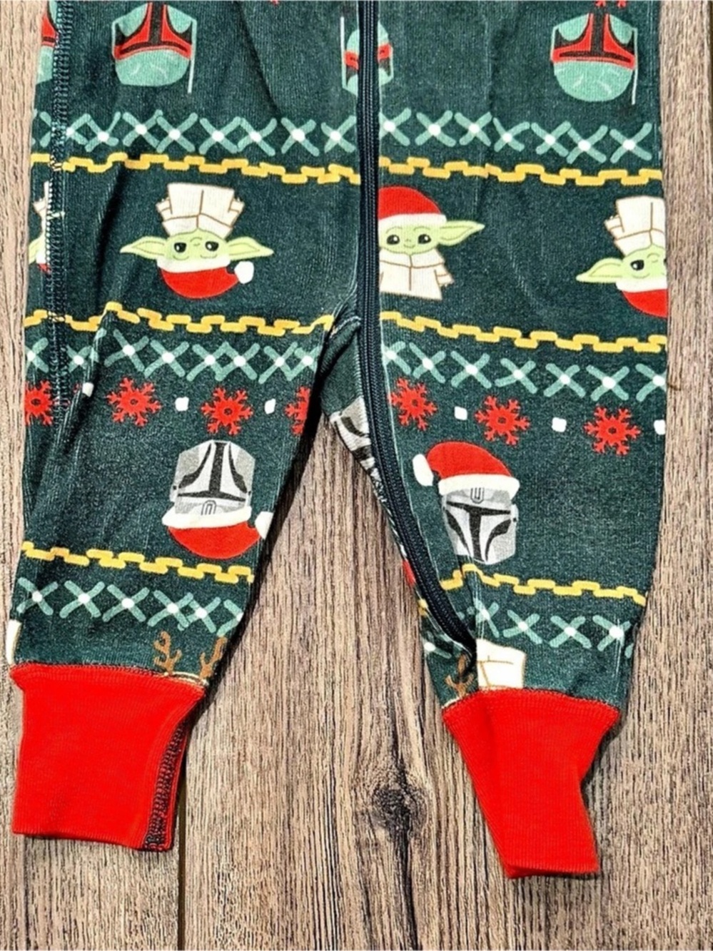 Hanna Andersson Star Wars Christmas Footie Pajama 3-6M - sibling set available - Picture 6 of 7